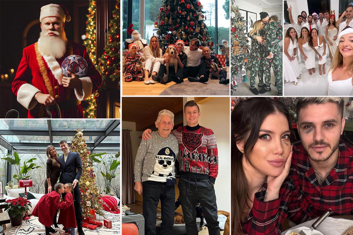Así pasan la Navidad los cracks: “tornado” en la casa de Cristiano, Haaland se viste de Santa y uno se fue a Puerto Rico