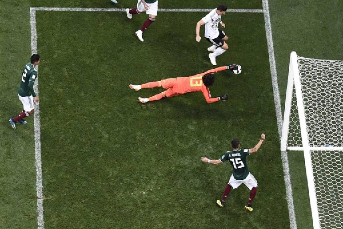 NO VISTE EN TV: El festejo de México, las caras tristes de Alemania y un crack en el estadio