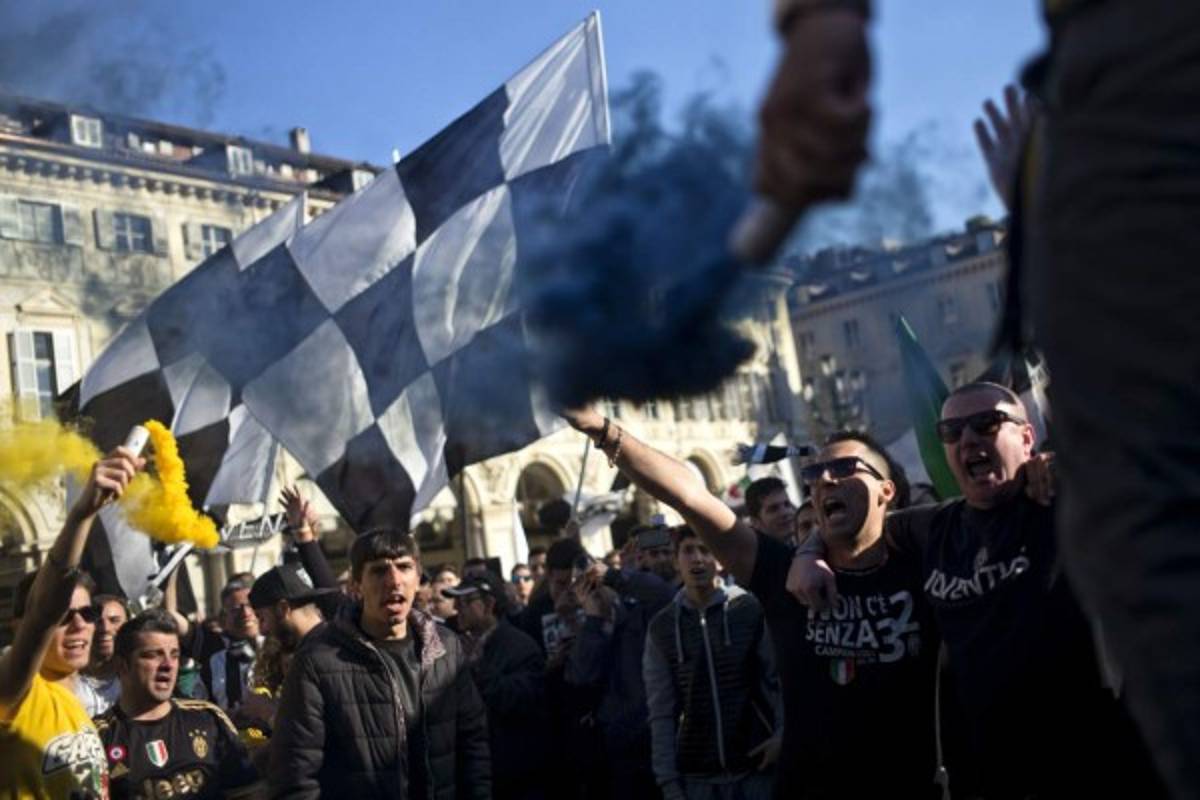 Así celebraron los aficionados de la Juventus su título número 32 en la Serie A de Italia