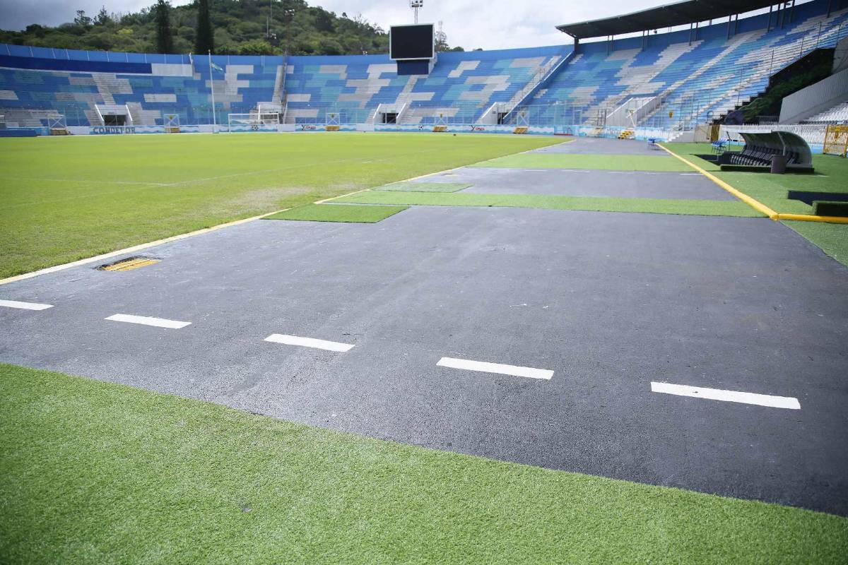 Así embellecen el Estadio Nacional para el Honduras - México: mantenimiento especial y los cambios en la cancha