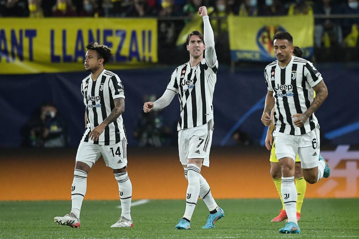 Vibrante empate entre Villarreal y Juventus que dejan todo para la vuelta en Champions; Vlahovic se estrenó con gol