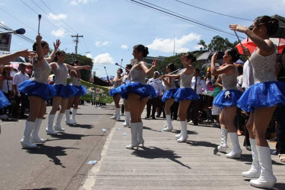 Las palillonas de Tegucigalpa que han deslumbrado en los desfiles patrios