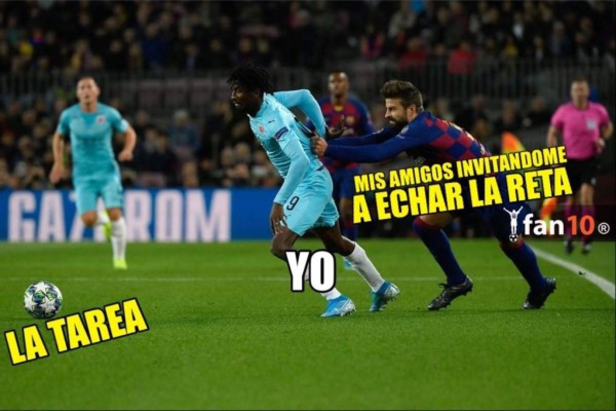 Los memes hacen pedazos a Messi y al Barcelona tras el empate ante el Slavia Praga