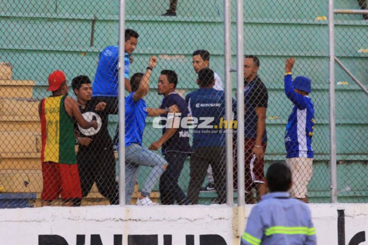 No viste en TV: Pelea en las gradas y la entrada de Bodden a Walter Martínez