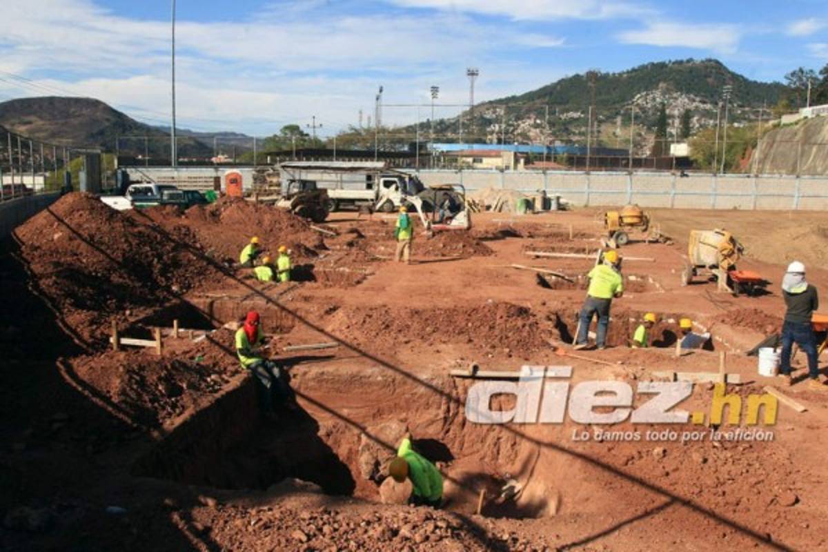 En fotos: El mini estadio que Fenafuth está construyendo en Tegucigalpa