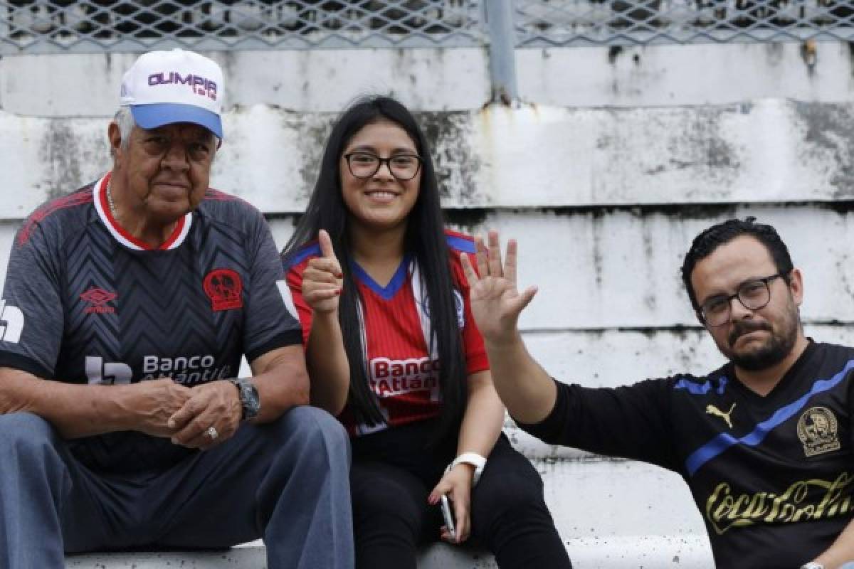 Las lindas chicas que robaron suspiros en el clásico Olimpia-Motagua en el Olímpico