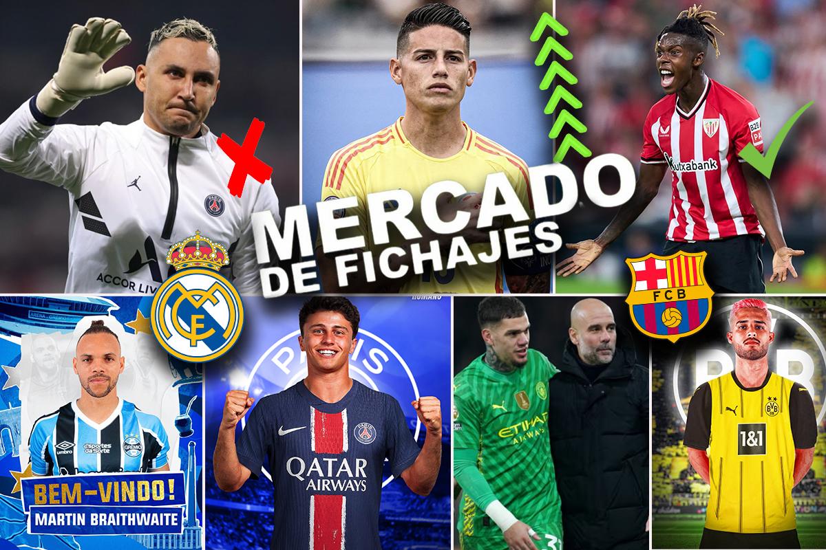 Giro inesperado con Keylor Navas y la decisión de Nico Williams; el nuevo fichaje del PSG por 70 millones de euros