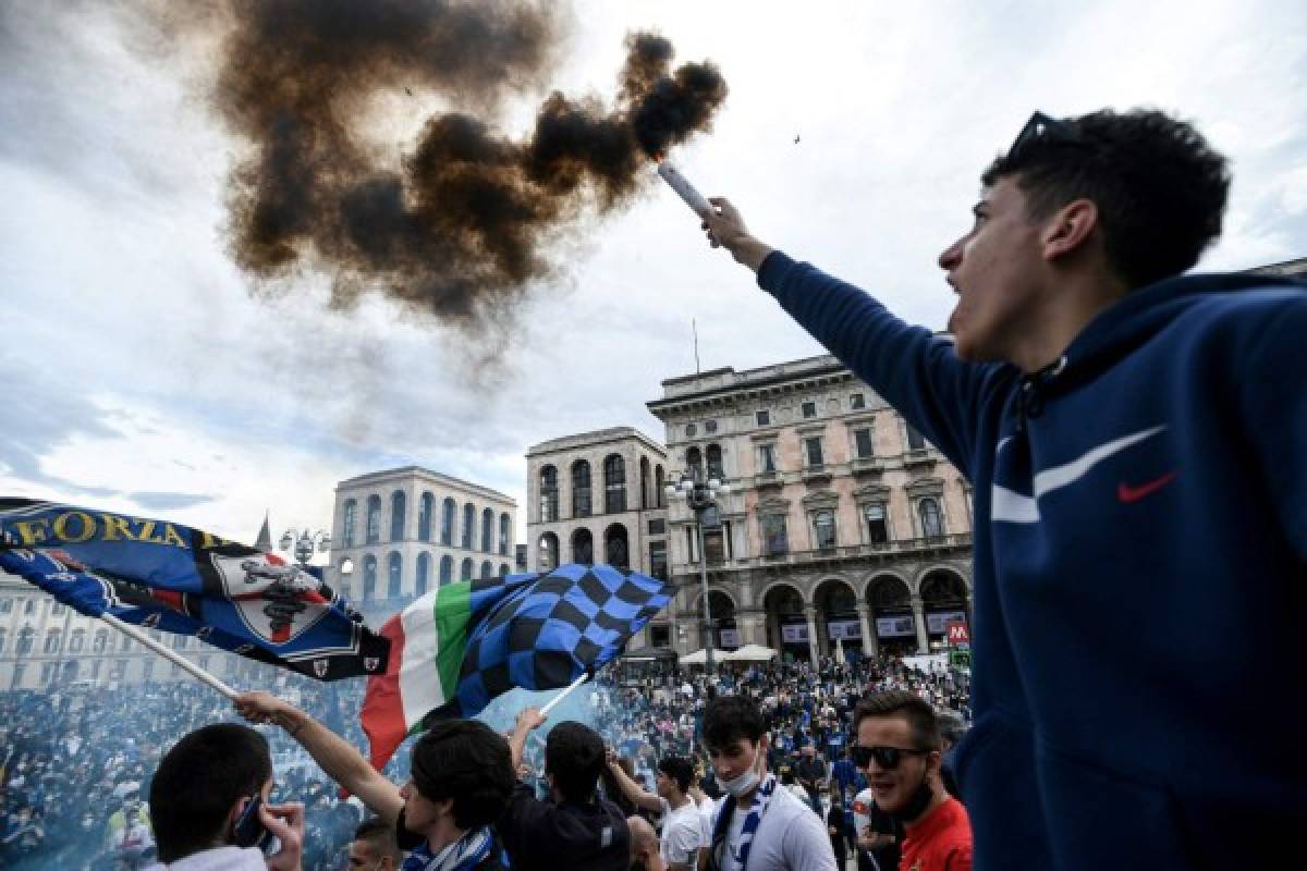 ¡Así se celebra la caída de un imperio! El festejo de los hinchas y jugadores del Inter tras campeonizar en Serie A