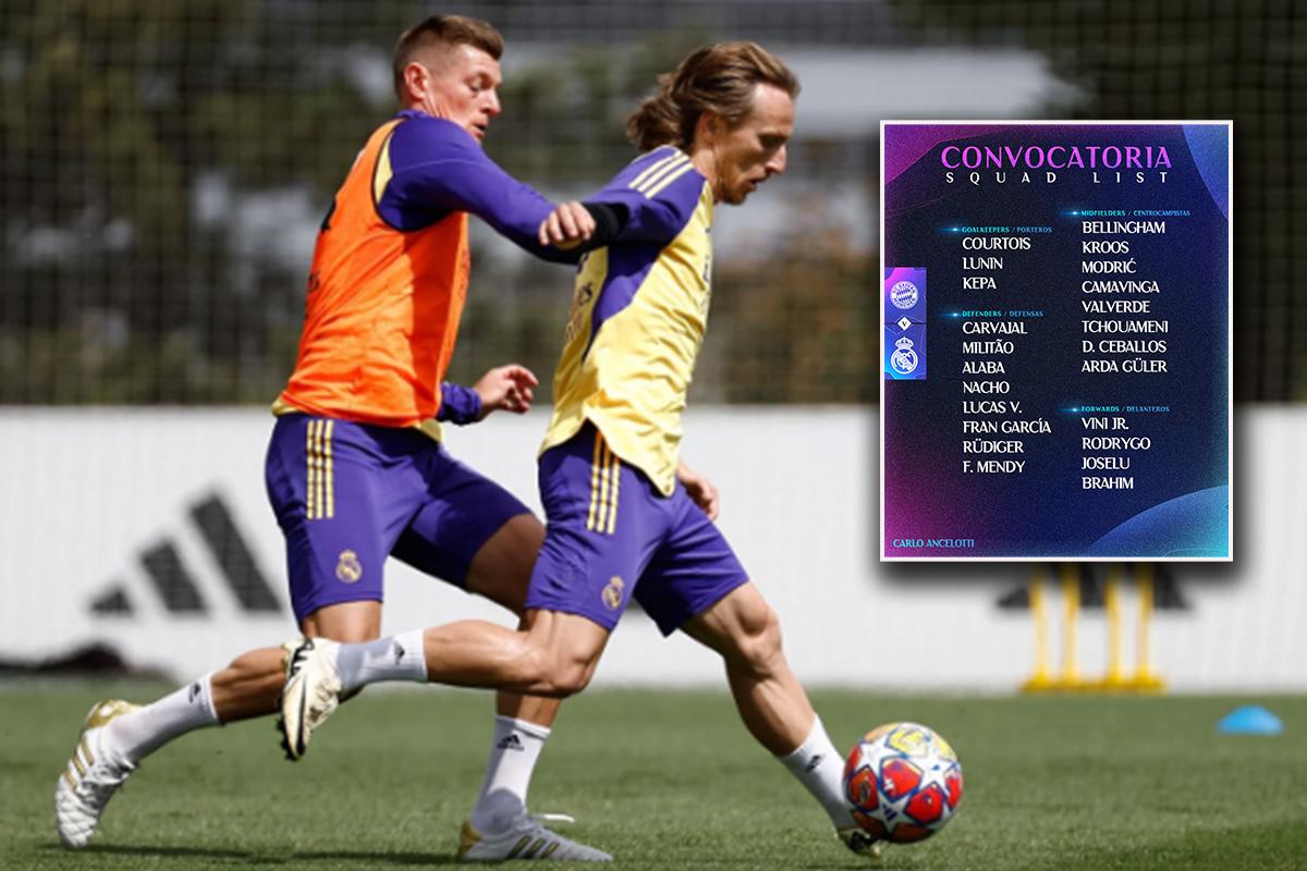 Real Madrid anuncia la convocatoria para enfrentar al Bayern Múnich: ¡la gran novedad que presenta Ancelotti!