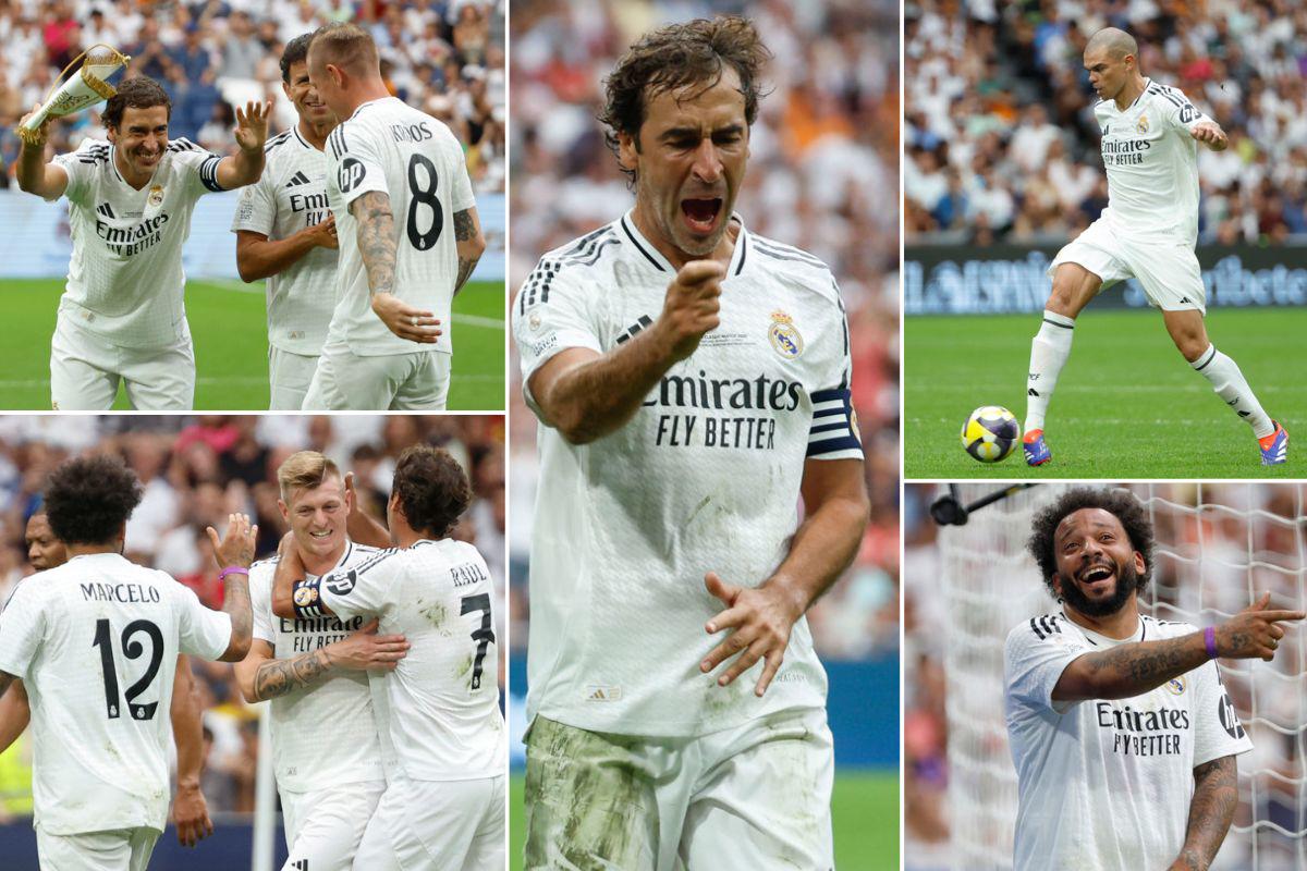 Toni Kroos volvió al Bernabéu y lo hizo con gol: Raúl se rinde ante el alemán en partido de leyendas del Real Madrid