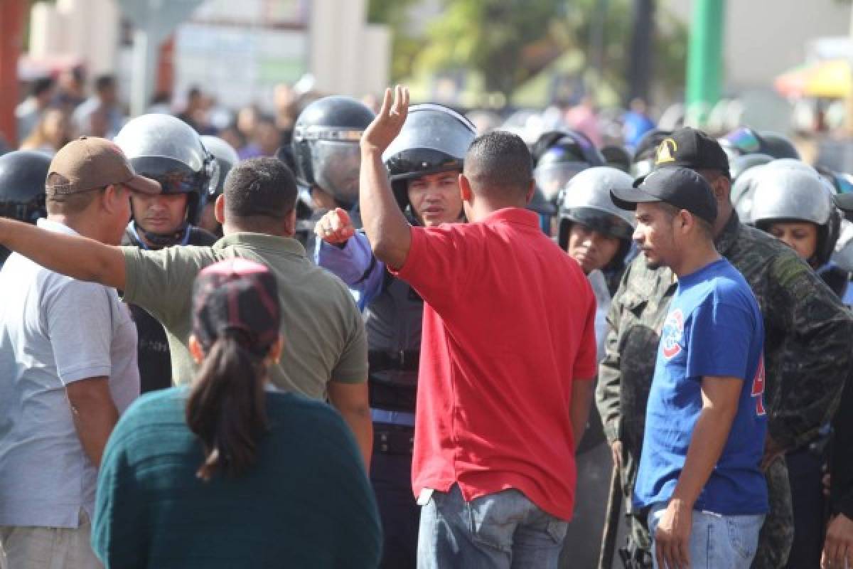 FOTOS: Segundo día del paro nacional de transporte en Honduras