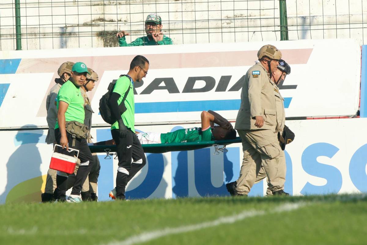 Tristeza del Chelito Martínez, jugador fue enyesado en el camerino y la joya de gol de Machuca en el Marathón-Génesis