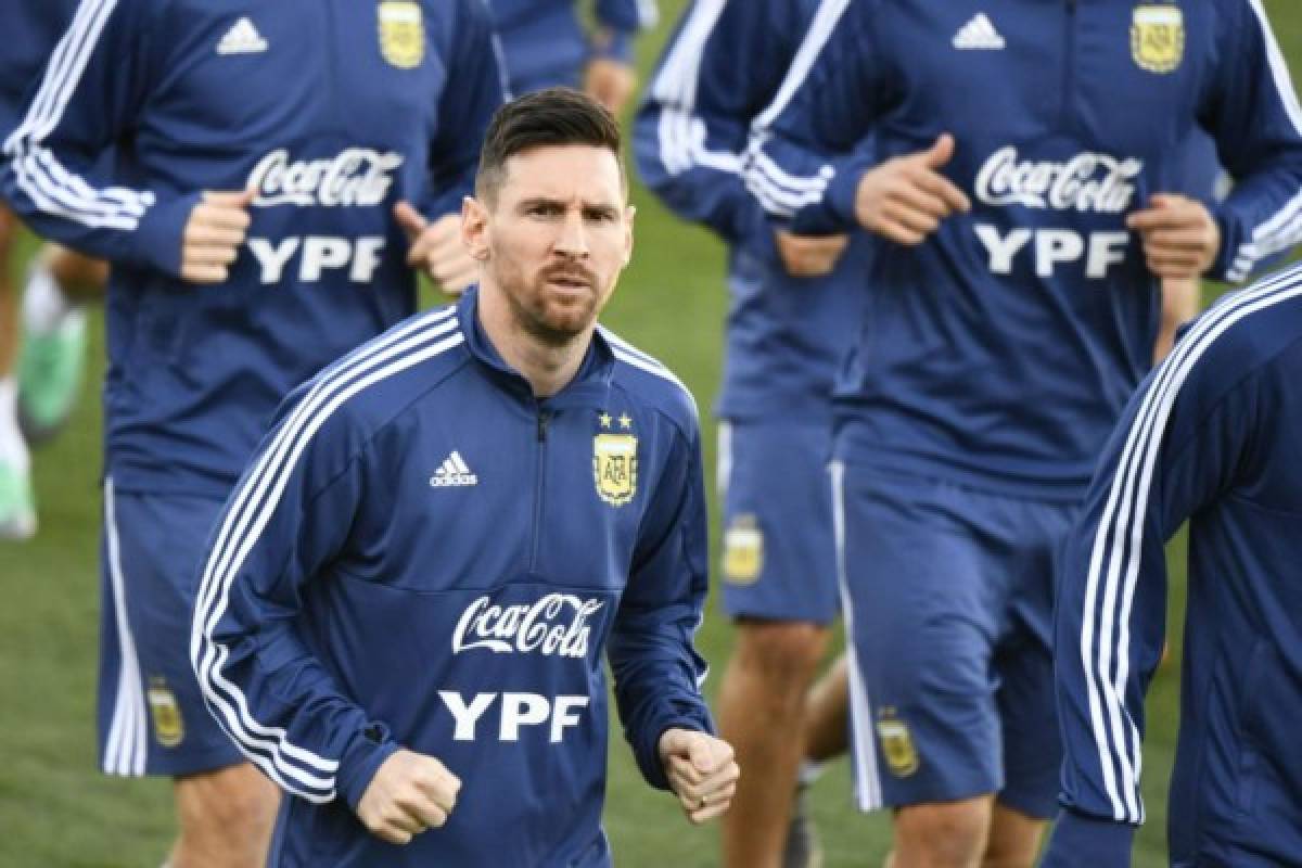 FOTOS: Así fue el primer entrenamiento de Messi en su regreso a la selección de Argentina