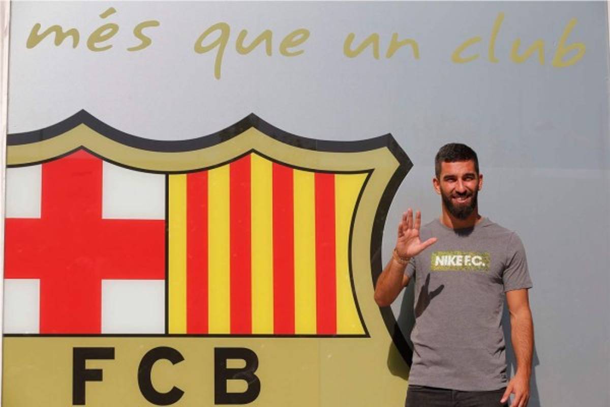 La presentación Arda Turan, nuevo fichaje del FC Barcelona,