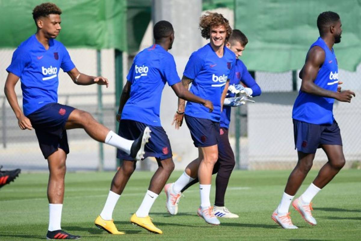 Griezmann, pura risa: Así fue el primer entrenamiento del Barcelona con sus fichajes