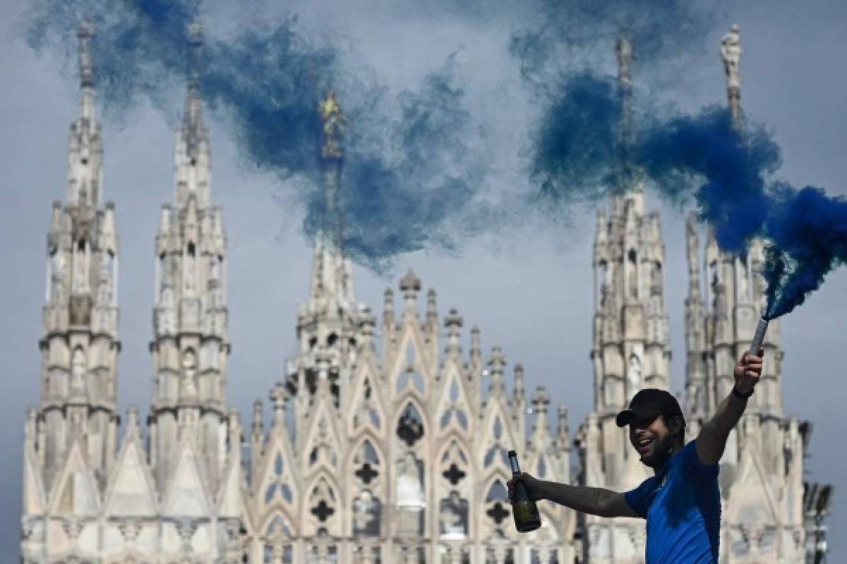 ¡Así se celebra la caída de un imperio! El festejo de los hinchas y jugadores del Inter tras campeonizar en Serie A