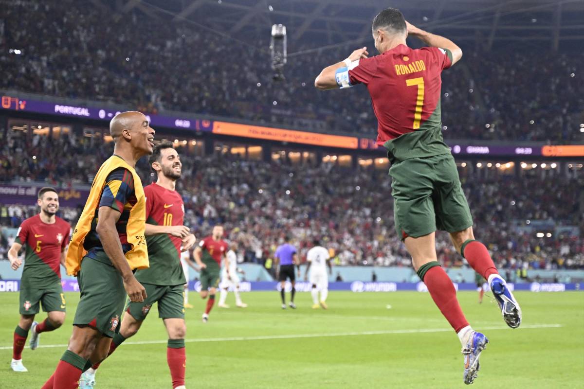No se vio en TV: La celebración de Ghana a lo CR7; el llanto de Cristiano y la polémica en el penal de Portugal