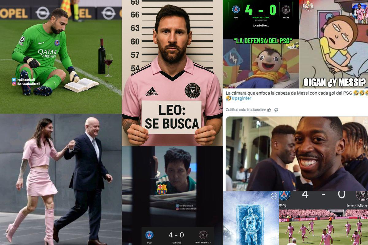 Memes destrozan a Messi por la paliza del PSG sobre Inter Miami en el Mundial de Clubes