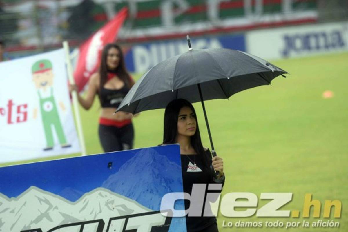 Las hermosuras que adornaron el clásico Marathón-Motagua