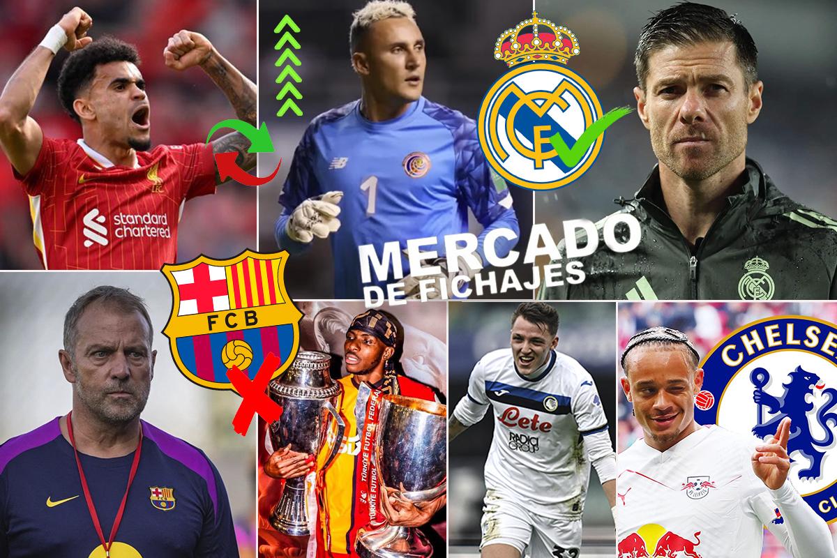 Hansi Flick lo echó del Barcelona y Real Madrid soltaría una bomba; ofertón por Luis Díaz y Keylor tiene nuevo club