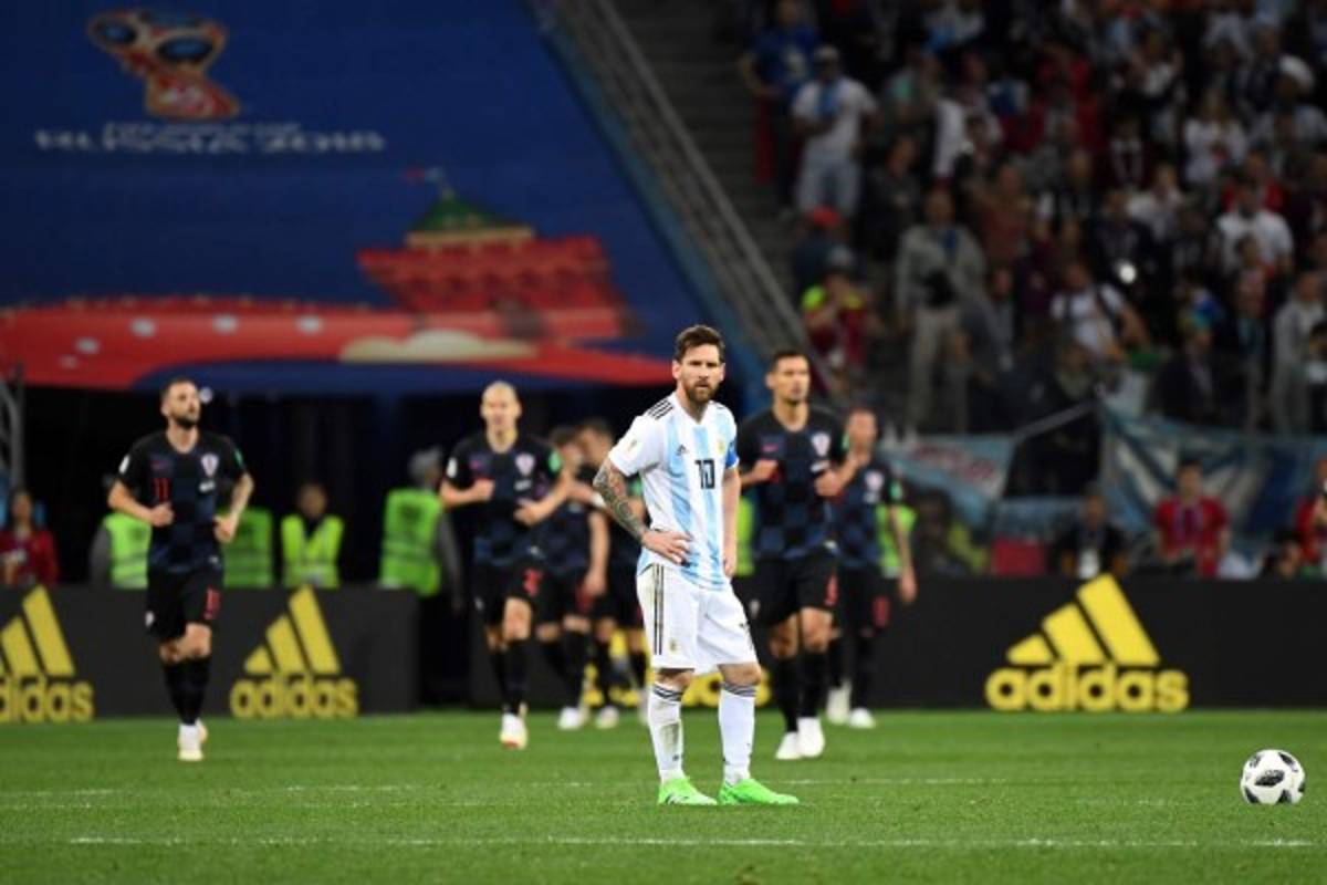 FOTOS: La tristeza y bronca de Lionel Messi ante Croacia