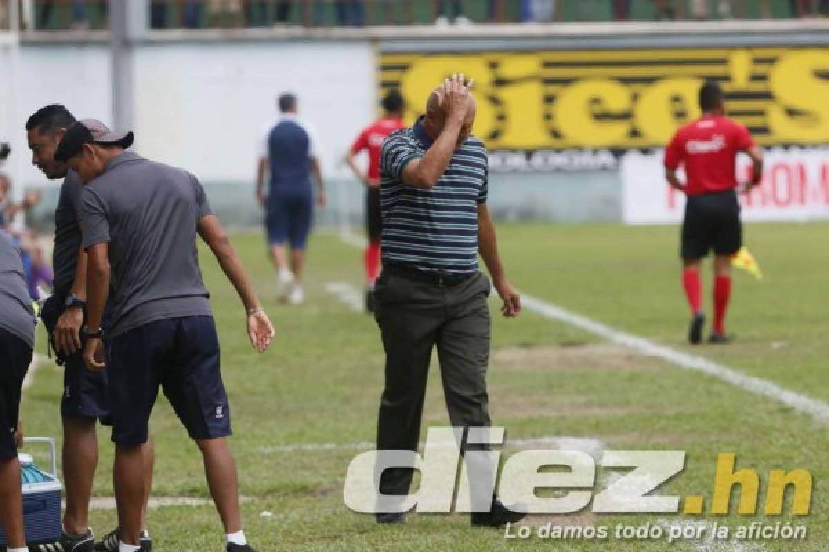 ¡Abatidos! La tristeza de los jugadores del Juticalpa y Wilmer Cruz tras la derrota ante Motagua