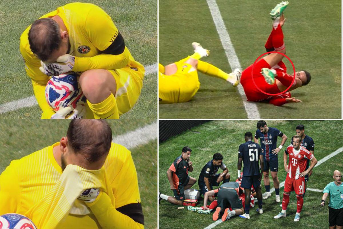 Musiala sufre escalofriante lesión en el Mundial de Clubes: así reaccionó Donnarumma tras chocar con el alemán