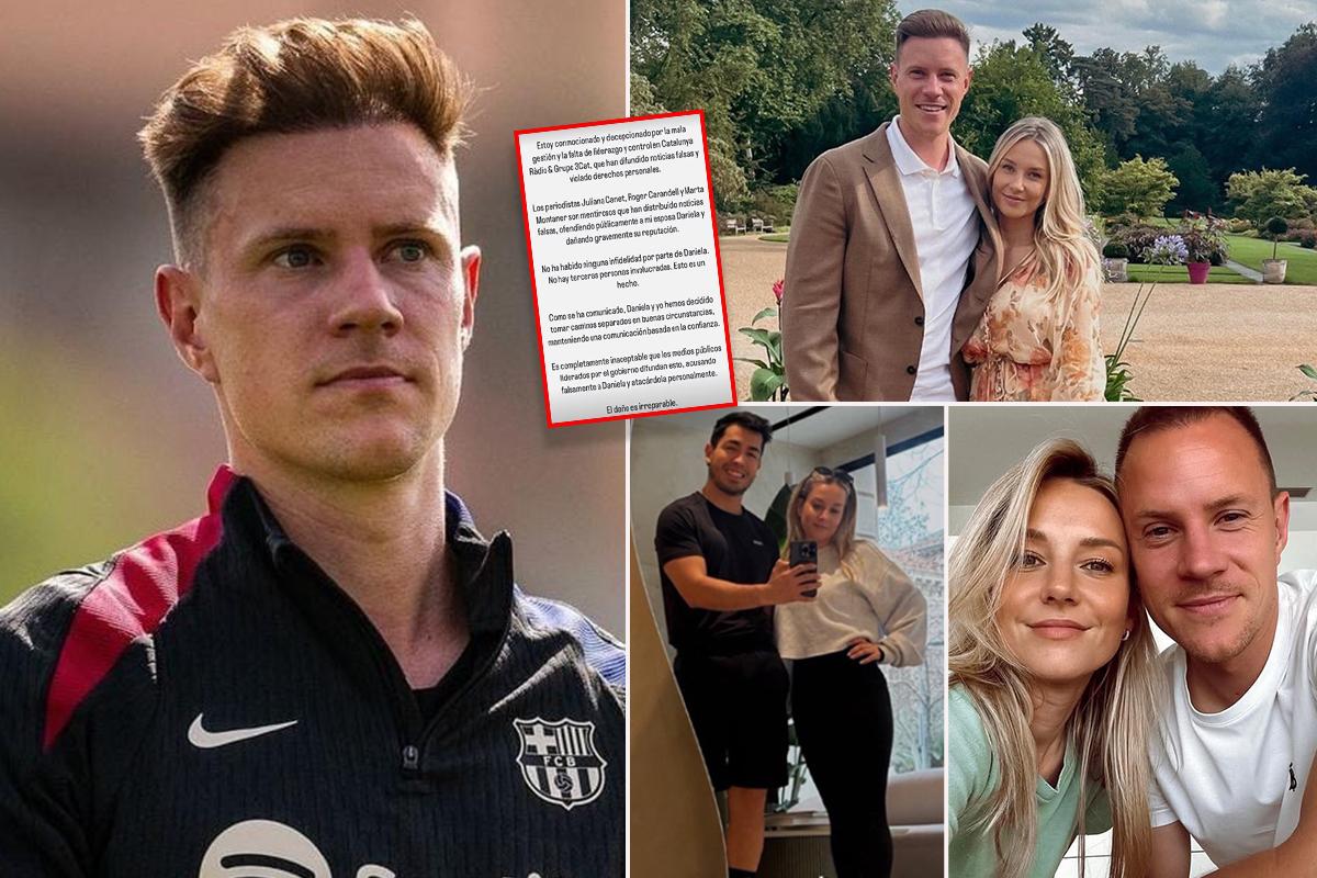 Ter Stegen lanza comunicado tras supuesta infidelidad de su exesposa: “Estoy conmocionado y decepcionado...”