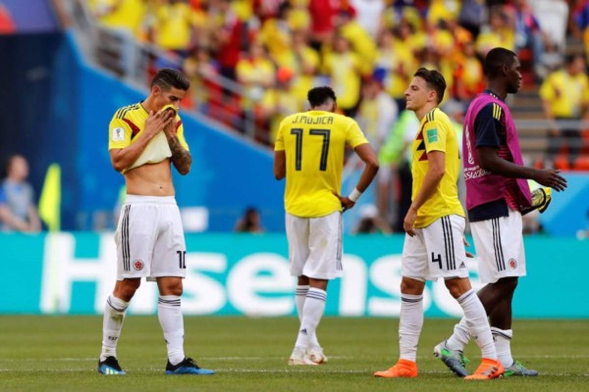 NO VISTE EN TV: El festejo de los japoneses y las caras tristes de los jugadores de Colombia