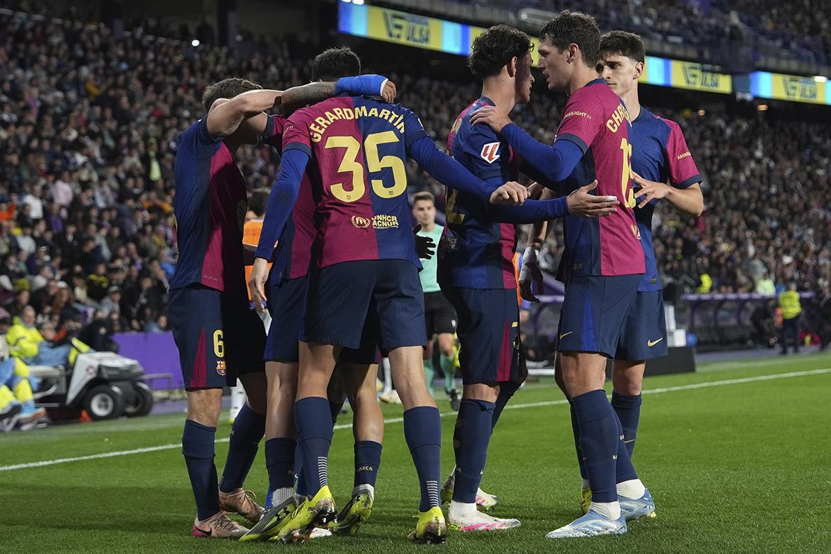 Así se vivió la remontada del Bacelona sobre Valladolid para acercarse al título de LaLiga