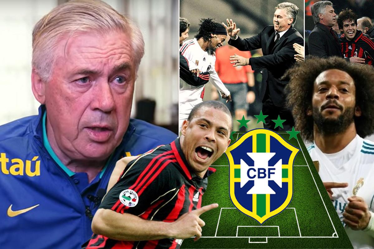 El 11 ideal de Ancelotti de los mejores jugadores de Brasil a los que entrenó: Este es el más grande de todos