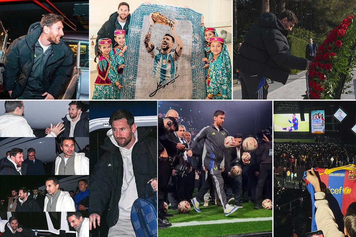 ¿Qué hace Messi en Azerbaiyán? Los motivos de su viaje relámpago y visitó una tumba con las estrellas del Inter Miami