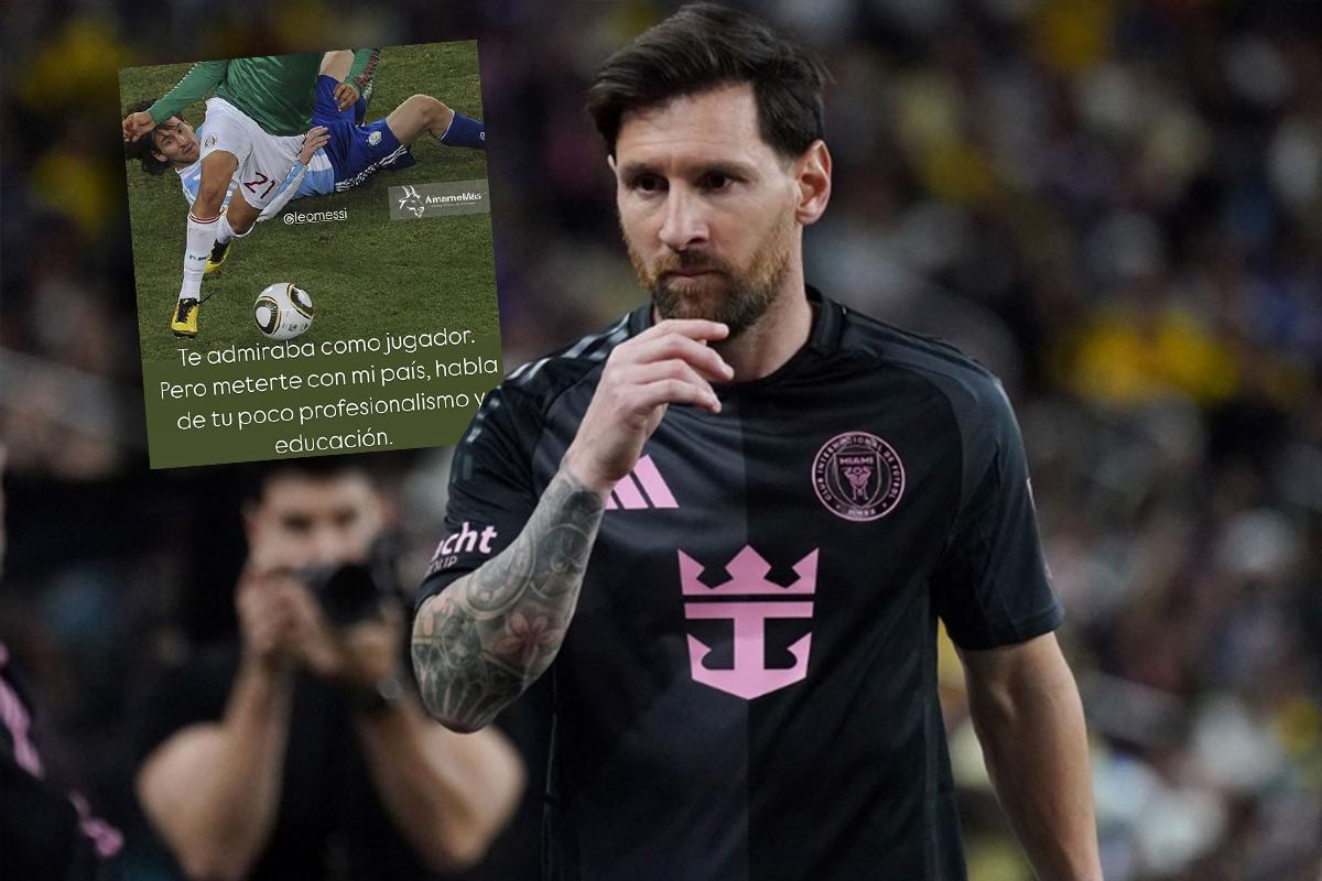 Una figura de México destrozó a Messi por su gesto: “Meterte con mi país habla de tu poca educación”