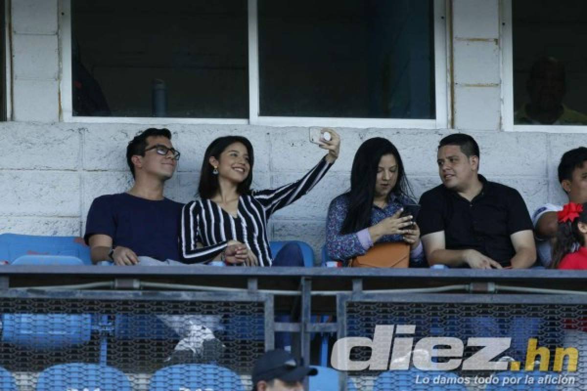 Las bellezas que llegaron al estadio Olímpico para el clásico Real España-Marathón