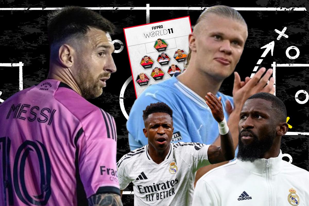 FIFPro reveló su 11 ideal del 2024: Real Madrid arrasa con seis jugadores y el récord de Messi que se cortó