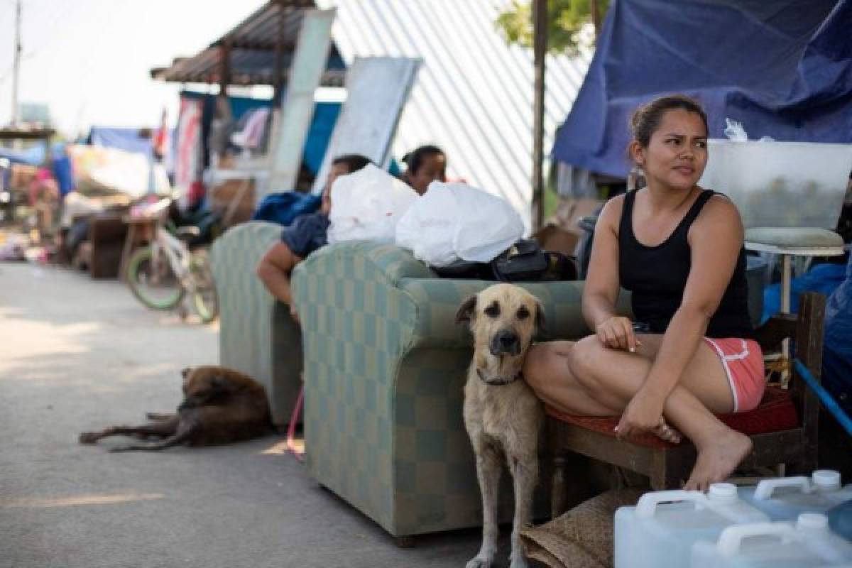 Se llevan las camas, estufas y sus mascotas: familias hondureñas dejan sus casas por miedo al hucarán Iota