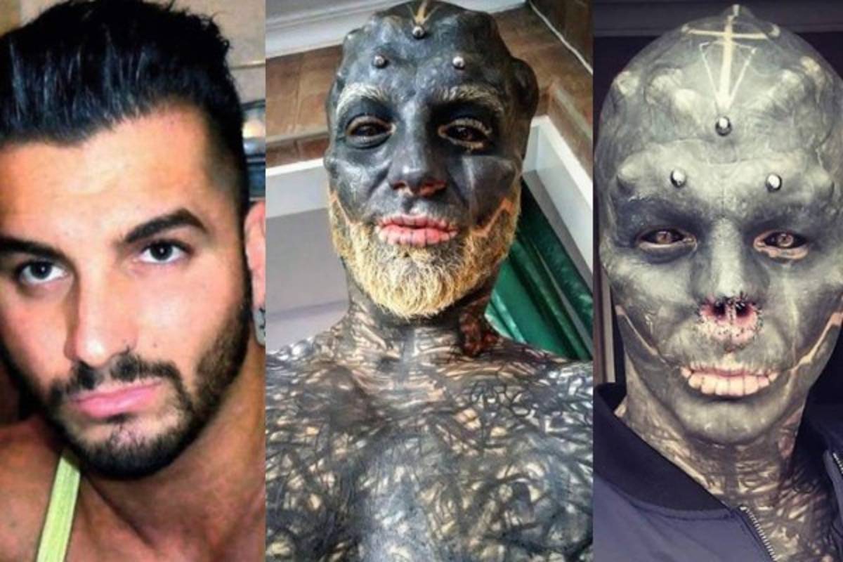 La impactante y aterradora transformación física de un fisiculturista que desea ser un ''extraterrestre negro''