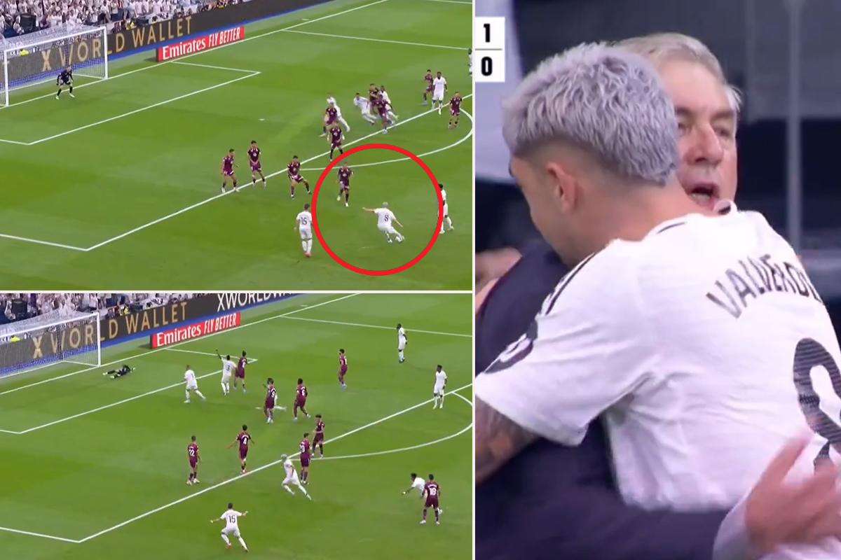 Fede Valverde marcó un golazo de tiro libre para el Real Madrid y Ancelotti: “Te lo he dicho”