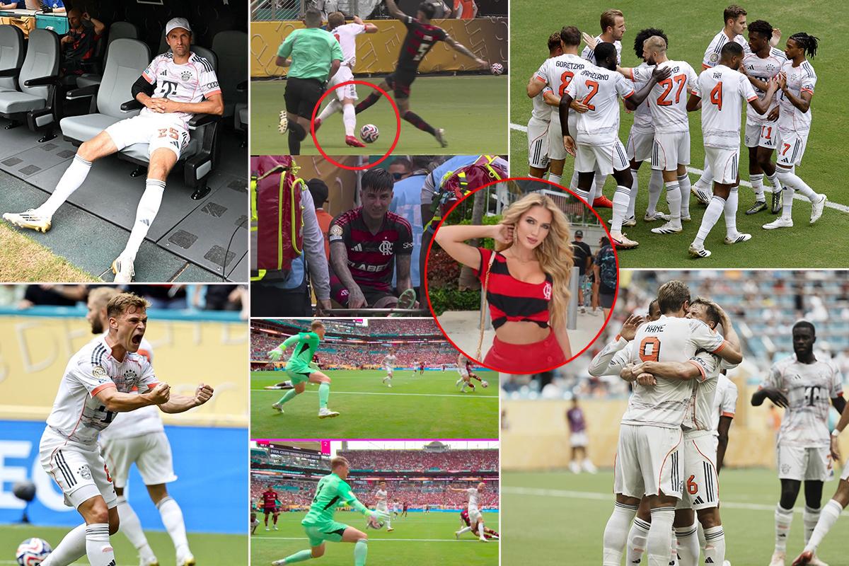 Le dio un patadón a Harry Kane y acabó lesionado; la millonada que se lleva el Bayern Múnich tras eliminar al Flamengo