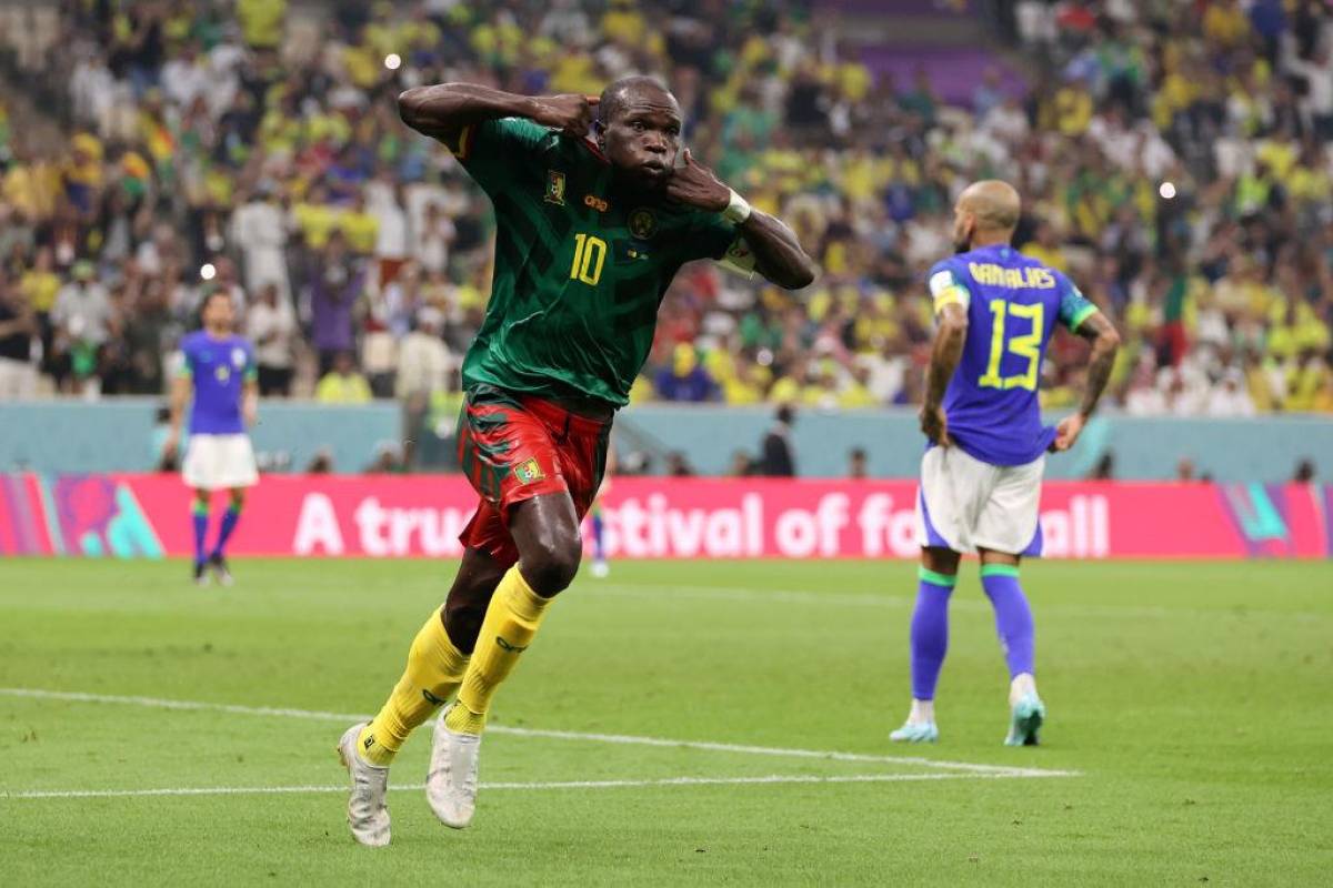Otra sorpresa en Qatar 2022: Camerún golpea a Brasil in-extremis, pero no les ajustó para avanzar a octavos de final
