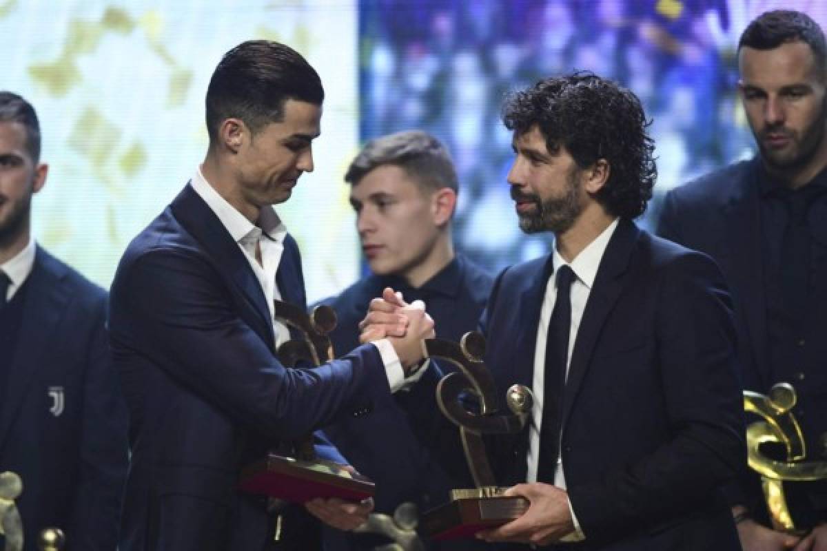 Así fue la gala en la que Cristiano Ronaldo ganó dos premios en Italia