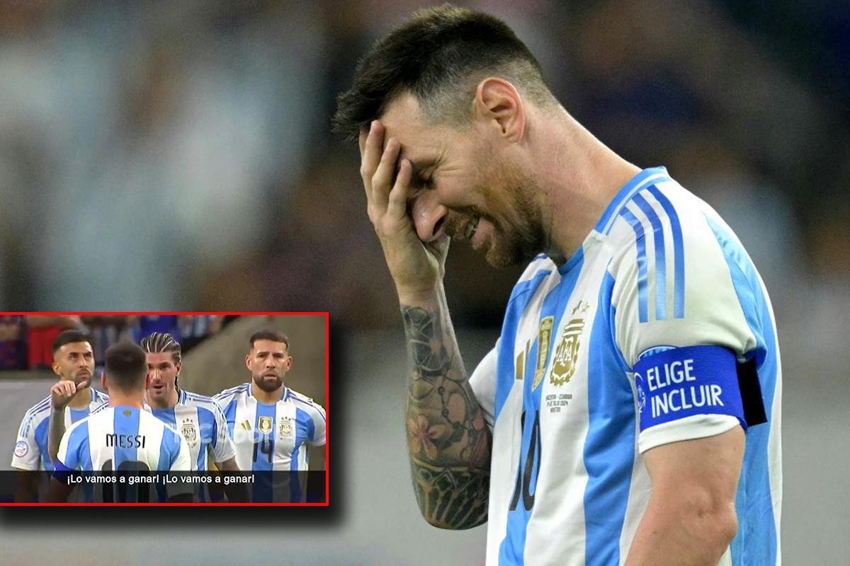 La frase que soltó Rodrigo De Paul a Messi tras fallar su penal en el Argentina-Ecuador de Copa América