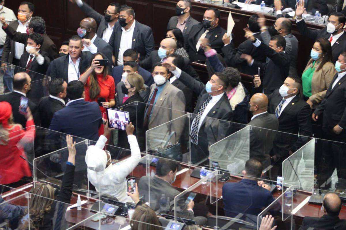 Las fotos del zafarrancho: Patadas y manotazos en el Congreso Nacional; exfutbolista Osman Chávez impuso respeto