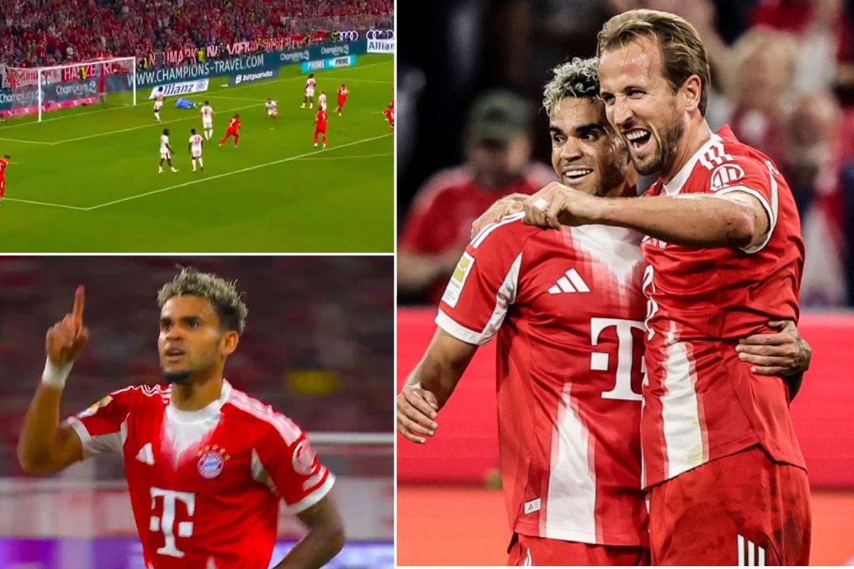 Bayern Múnich recetó tremenda paliza en su estreno ante Leipzig: Kane y Luis Díaz se divirtieron