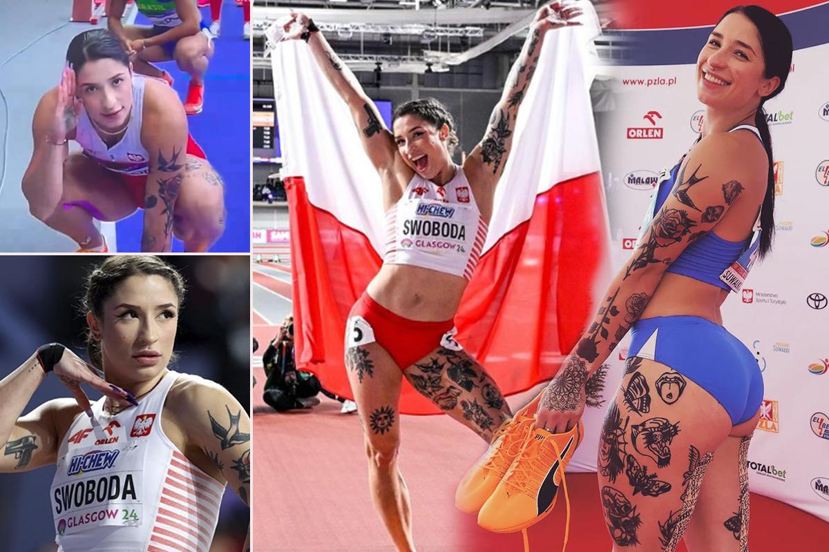 París 2024: así es la corredora polaca que se hizo viral por un peculiar saludo y exuberantes tatuajes