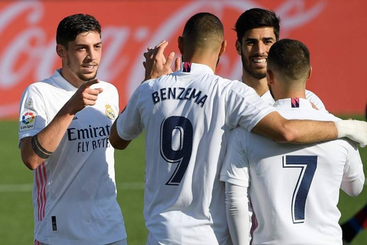 Real Madrid goleó al Huesca con un gran regreso de Eden Hazard, Benzema marcó doblete