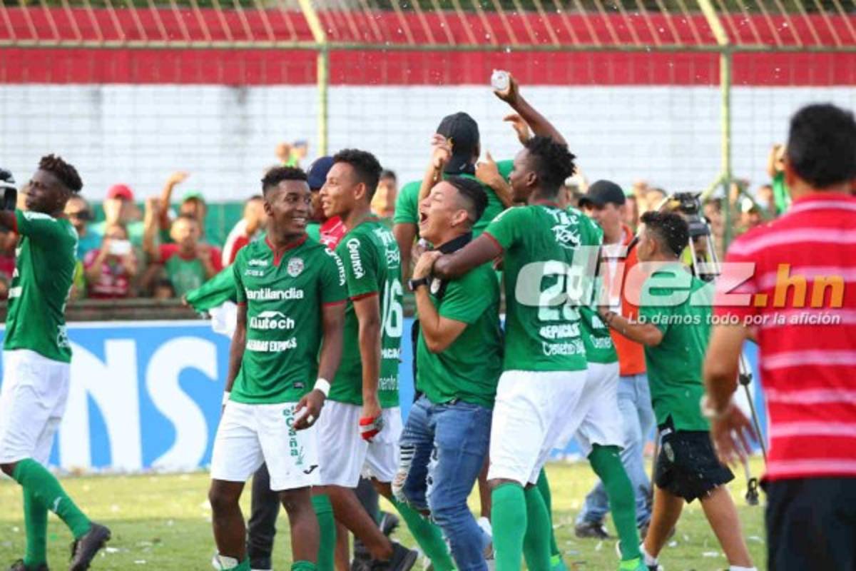 ¡Alegría y tristeza! Así festejó Marathón la clasificación a la final del Clausura