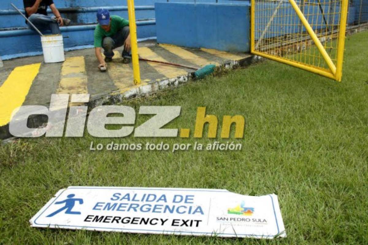 ¡QUÉ BELLEZA! Así pulen el estadio Olímpico para juego de Honduras ante Australia