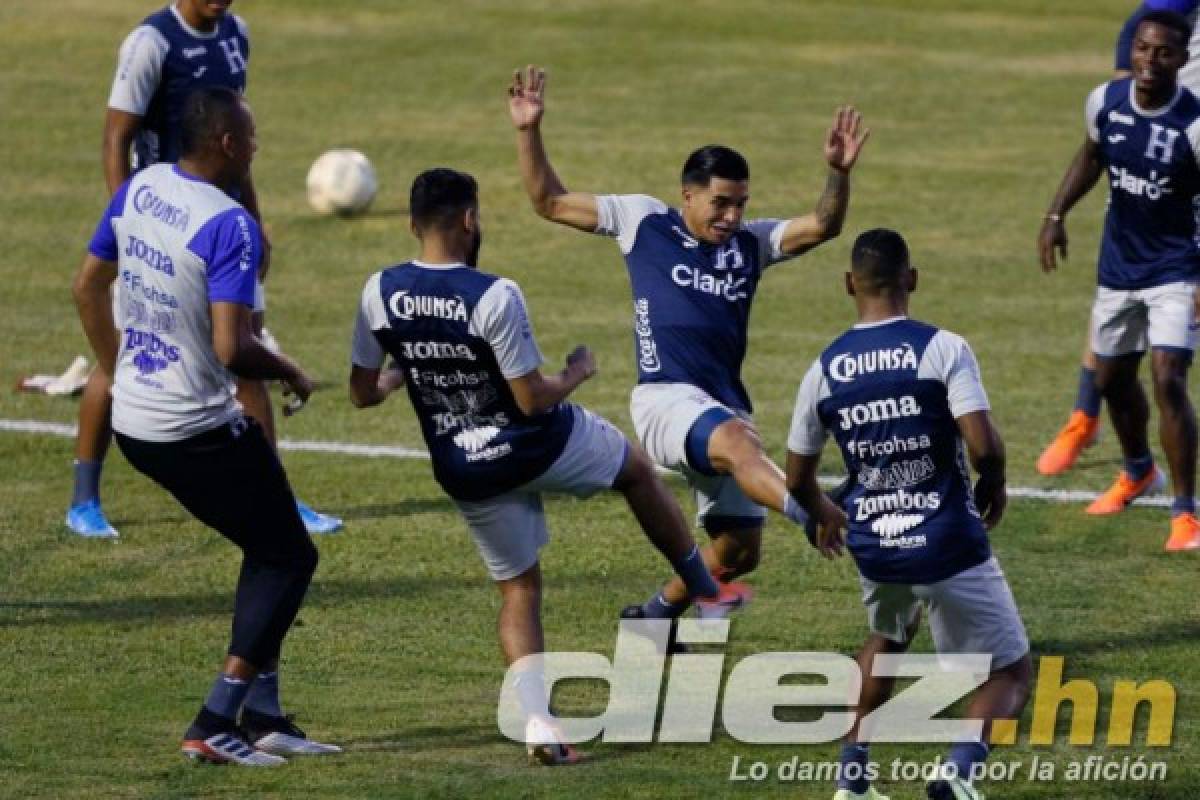 Risas y con un grupo pequeño: Así fue el primer entrenamiento de Honduras en San Pedro Sula