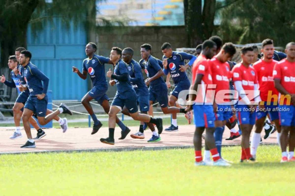 FOTOS: Diego Vázquez observó de reojo el entreno del Olimpia de Keosseián